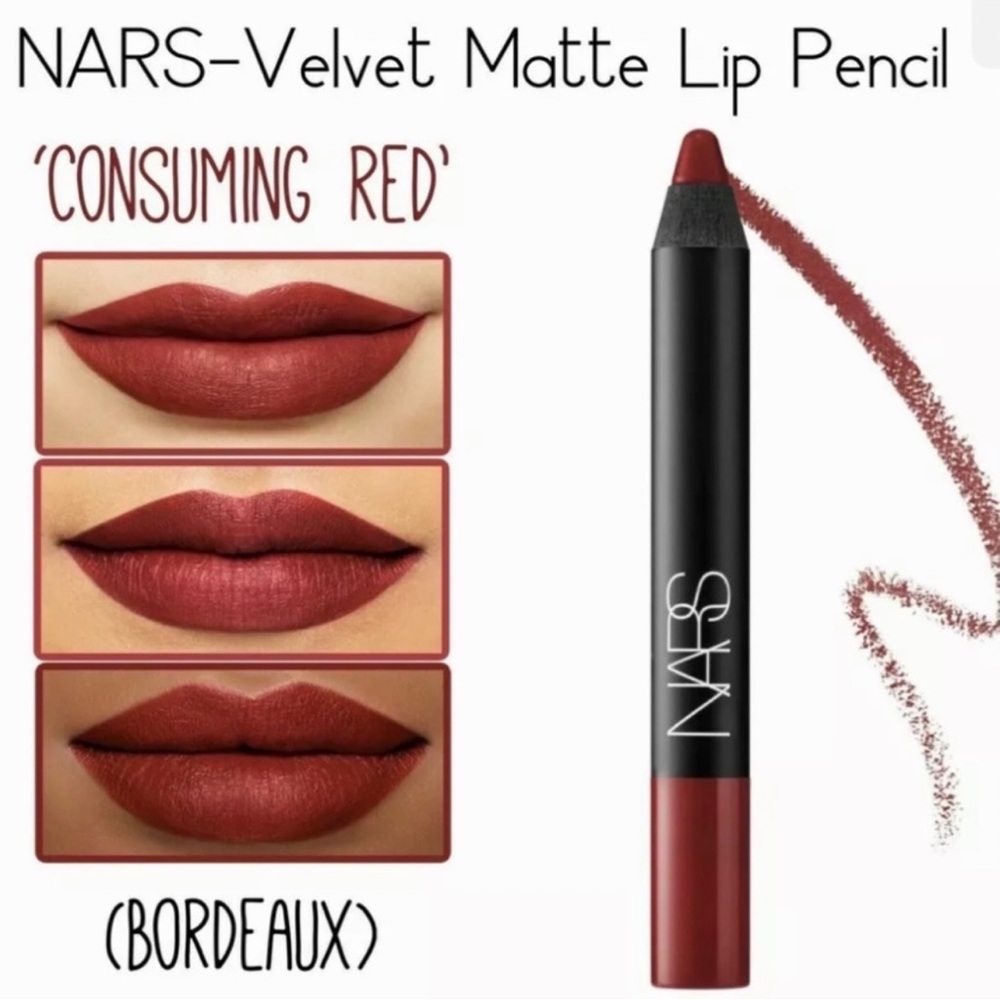 💋⚡️NARS Velvet Matte Lip Pencil in Consuming Red Rare+HTF
